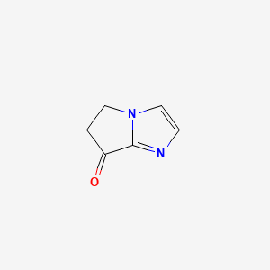 5H-Pyrrolo[1,2-a]imidazol-7(6H)-one chemical structure (CAS 112513-82-3)