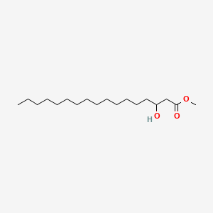 Methyl 3-hydroxyheptadecanoate chemical structure (CAS 112538-92-8)
