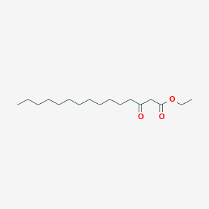 Ethyl 3-oxopentadecanoate chemical structure (CAS 112548-16-0)