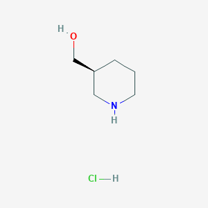(S)-Piperidin-3-ylmethanol hydrochloride chemical structure (CAS 1125551-75-8)