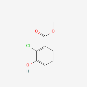 Methyl 2-chloro-3-hydroxybenzoate chemical structure (CAS 1125632-11-2)