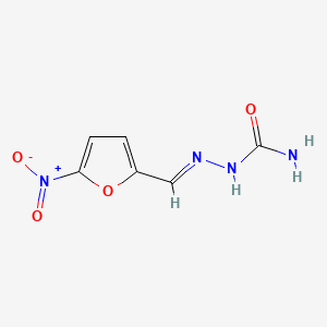 (E)-2-((5-Nitrofuran-2-yl)methylene)hydrazinecarboxamide chemical structure (CAS 112574-44-4)