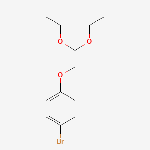 1-Bromo-4-(2,2-diethoxyethoxy)benzene chemical structure (CAS 112598-18-2)