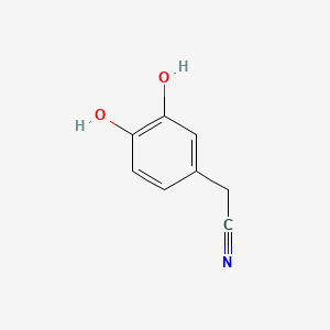 2-(3,4-Dihydroxyphenyl)acetonitrile chemical structure (CAS 1126-62-1)
