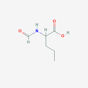 2-Formamidopentanoic acid chemical structure (CAS 112624-75-6)