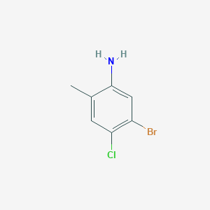 5-Bromo-4-chloro-2-methylaniline chemical structure (CAS 1126367-88-1)