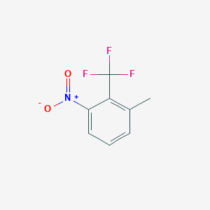 1-Methyl-3-nitro-2-(trifluoromethyl)benzene chemical structure (CAS 112641-21-1)