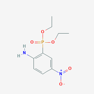 Diethyl (2-amino-5-nitrophenyl)phosphonate chemical structure (CAS 1126651-89-5)