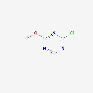 2-Chloro-4-methoxy-1,3,5-triazine chemical structure (CAS 112667-87-5)