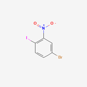 4-Bromo-1-iodo-2-nitrobenzene chemical structure (CAS 112671-42-8)