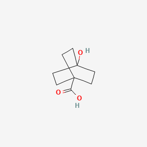 4-Hydroxybicyclo[2.2.2]octane-1-carboxylic acid chemical structure (CAS 1127-13-5)