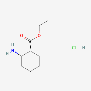 cis-Ethyl 2-aminocyclohexanecarboxylate hydrochloride chemical structure (CAS 1127-99-7)