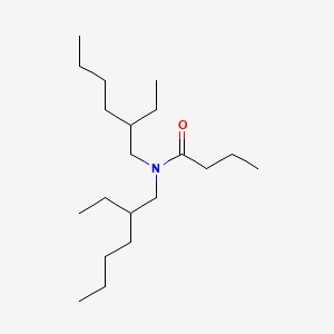 N,N-Bis(2-ethylhexyl)butyramide chemical structure (CAS 112724-94-4)