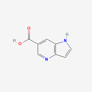 1H-Pyrrolo[3,2-b]pyridine-6-carboxylic acid chemical structure (CAS 112766-32-2)