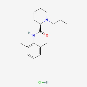 (R)-N-(2,6-Dimethylphenyl)-1-propylpiperidine-2-carboxamide hydrochloride chemical structure (CAS 112773-90-7)