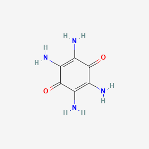 2,3,5,6-Tetraaminobenzoquinone chemical structure (CAS 1128-13-8)