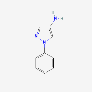 1-Phenyl-1H-pyrazol-4-amine chemical structure (CAS 1128-53-6)