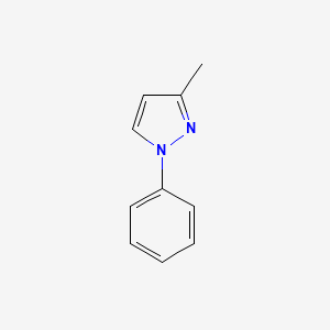 3-Methyl-1-phenyl-1H-pyrazole chemical structure (CAS 1128-54-7)