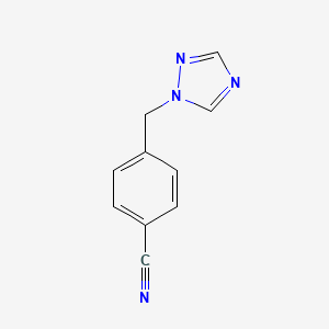4-((1H-1,2,4-Triazol-1-yl)methyl)benzonitrile chemical structure (CAS 112809-25-3)