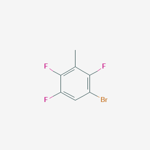 1-Bromo-2,4,5-trifluoro-3-methylbenzene chemical structure (CAS 112822-82-9)