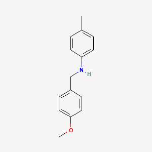 N-(4-Methoxybenzyl)-4-methylaniline chemical structure (CAS 112825-69-1)