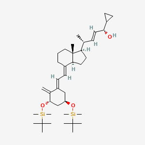 (1S,4R,E)-4-((1R,3aS,7aR,E)-4-((E)-2-((3S,5R)-3,5-Bis((tert-butyldimethylsilyl)oxy)-2-methylenecyclohexylidene)ethylidene)-7a-methyloctahydro-1H-inden-1-yl)-1-cyclopropylpent-2-en-1-ol chemical structure (CAS 112849-27-1)