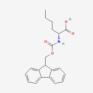 Fmoc-D-Nle-OH chemical structure (CAS 112883-41-7)