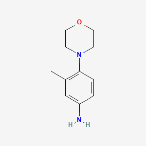 3-Methyl-4-morpholinoaniline chemical structure (CAS 112900-82-0)