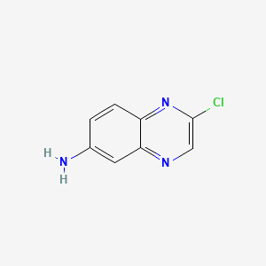 2-Chloroquinoxalin-6-amine chemical structure (CAS 112928-27-5)