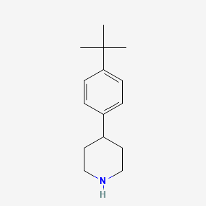 4-(4-(tert-Butyl)phenyl)piperidine chemical structure (CAS 112937-97-0)