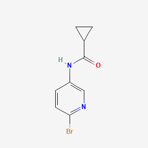 N-(6-Bromopyridin-3-yl)cyclopropanecarboxamide chemical structure (CAS 112959-60-1)