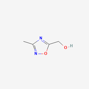 (3-Methyl-1,2,4-oxadiazol-5-yl)methanol chemical structure (CAS 112960-56-2)