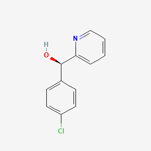 (R)-(4-Chlorophenyl)(pyridin-2-yl)methanol chemical structure (CAS 112966-26-4)