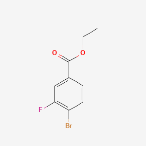 Ethyl 4-bromo-3-fluorobenzoate chemical structure (CAS 1130165-74-0)
