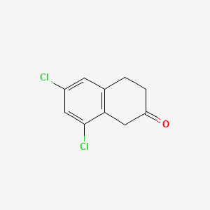 6,8-Dichloro-3,4-dihydronaphthalen-2(1H)-one chemical structure (CAS 113075-86-8)