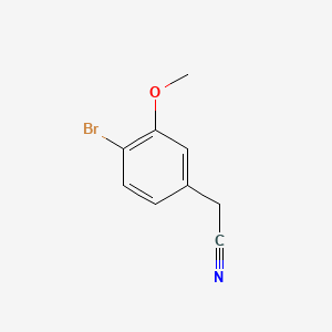 2-(4-Bromo-3-methoxyphenyl)acetonitrile chemical structure (CAS 113081-50-8)