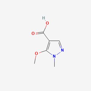 5-Methoxy-1-methyl-1H-pyrazole-4-carboxylic acid chemical structure (CAS 113100-65-5)