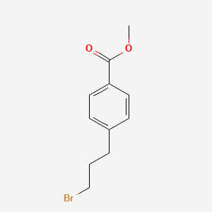 Methyl 4-(3-bromopropyl)benzoate chemical structure (CAS 113100-86-0)