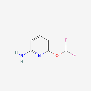 6-(Difluoromethoxy)pyridin-2-amine chemical structure (CAS 1131007-43-6)