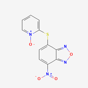 2-((7-Nitrobenzo[c][1,2,5]oxadiazol-4-yl)thio)pyridine 1-oxide chemical structure (CAS 113104-25-9)