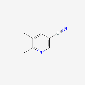 5,6-Dimethylnicotinonitrile chemical structure (CAS 113124-09-7)