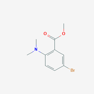 Methyl 5-bromo-2-(dimethylamino)benzoate chemical structure (CAS 1131587-63-7)