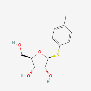(2R,3S,4R,5S)-2-(Hydroxymethyl)-5-(p-tolylthio)tetrahydrofuran-3,4-diol chemical structure (CAS 1131610-84-8)
