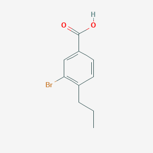 3-Bromo-4-propylbenzoic acid chemical structure (CAS 1131615-01-4)