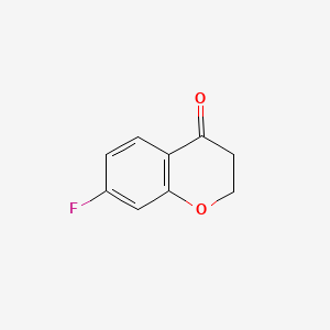 7-Fluorochroman-4-one chemical structure (CAS 113209-68-0)