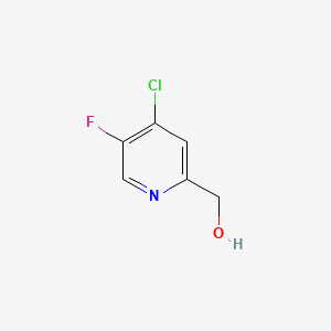 (4-Chloro-5-fluoropyridin-2-yl)methanol chemical structure (CAS 113209-90-8)
