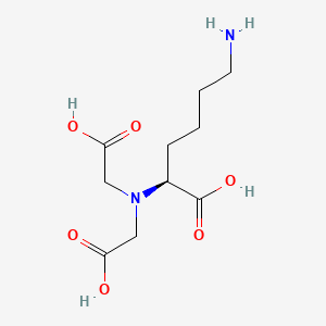 (S)-2,2'-((5-Amino-1-carboxypentyl)azanediyl)diacetic acid chemical structure (CAS 113231-05-3)