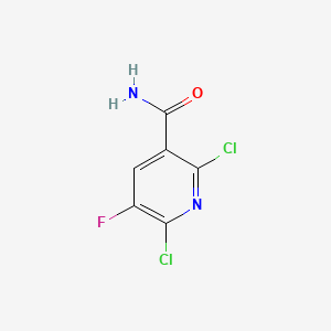 2,6-Dichloro-5-fluoronicotinamide chemical structure (CAS 113237-20-0)