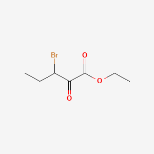 Ethyl 3-bromo-2-oxopentanoate chemical structure (CAS 113264-43-0)