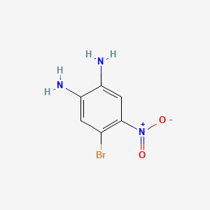 4-Bromo-5-nitrobenzene-1,2-diamine chemical structure (CAS 113269-07-1)